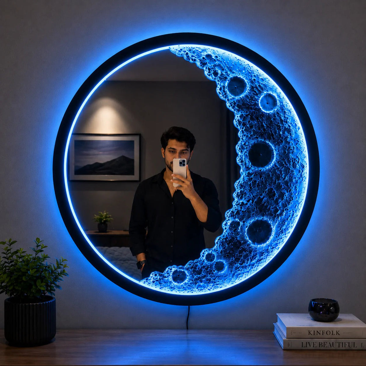 MoonGlow LED Wall Mirror