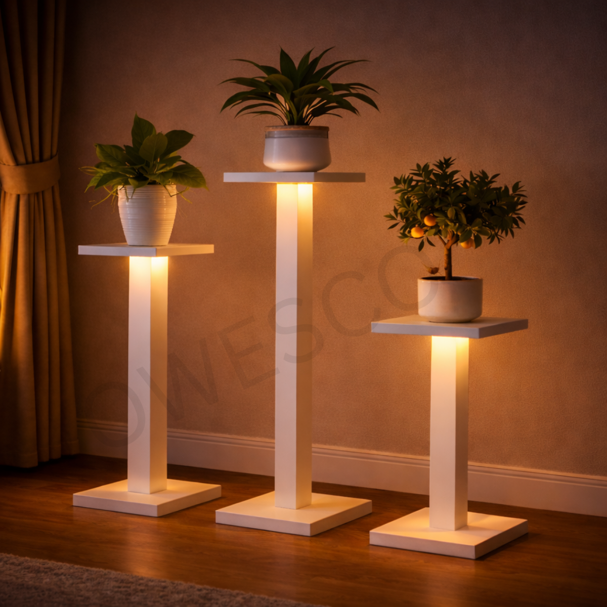Indoor Metal Plant Stand – Irons Planter FT15 (WHITE)