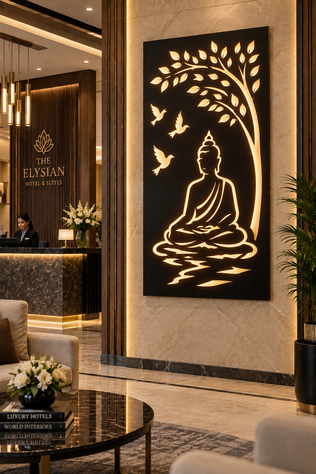 Luxury Buddha Tree Wall Art